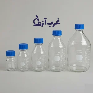 بطری در آبی شیشه‌ای